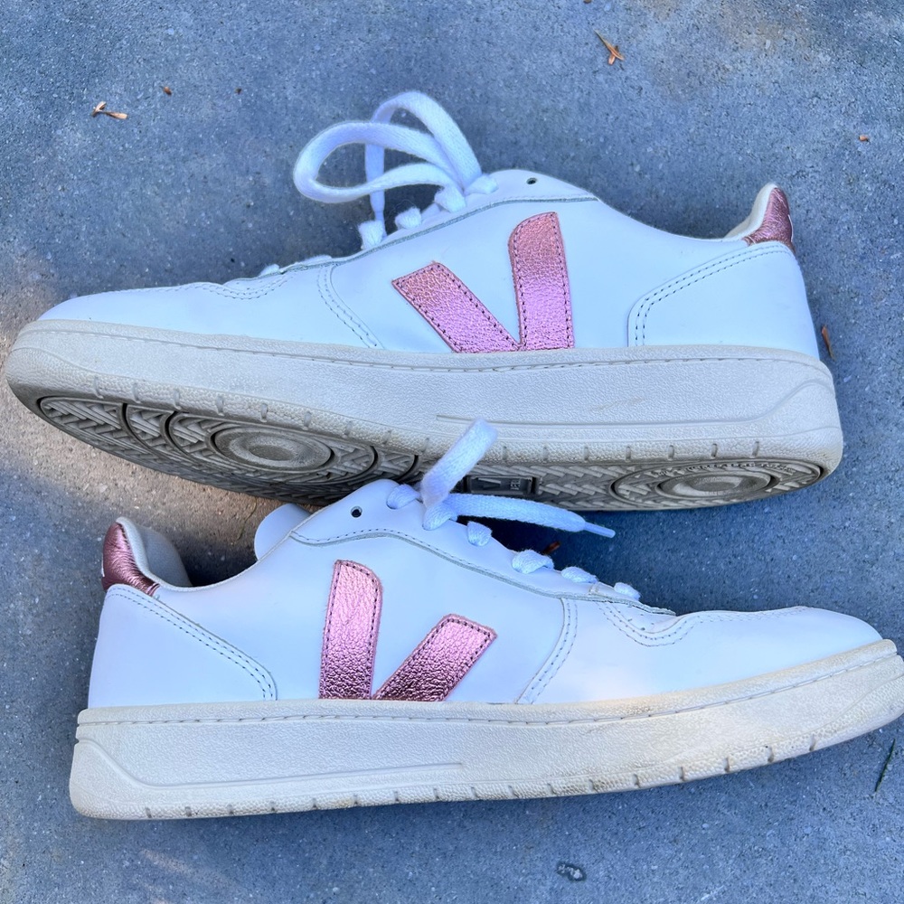 Rose gold Veja sneakers